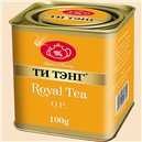 Чай черный Tea Tang "КОРОЛЕВСКИЙ O.P." (крупнолистовой, 100 г, металл. банка)