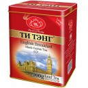 Чай черный Tea Tang "АНГЛИЙСКИЙ ЗАВТРАК" (крупнолистовой, 400 г, метал. банка)
