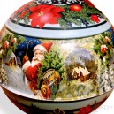 Чай черный Ти Тэнг в металлической банке "Новогодний шар" (рисунок на банке "Дед Мороз")