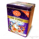 Чай черный Ти Тэнг в металлической банке "Новый год" O.P. (крупнолистовой, 400 г, в жесте)