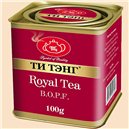 Чай черный Ти Тэнг "Королевский" B.O.P.F. (мелколистовой, 100 г, в метал. банке) 
